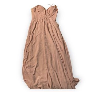 Beautiful blush dress with lace back detail